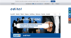 Desktop Screenshot of editel.cz