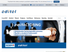 Tablet Screenshot of editel.cz